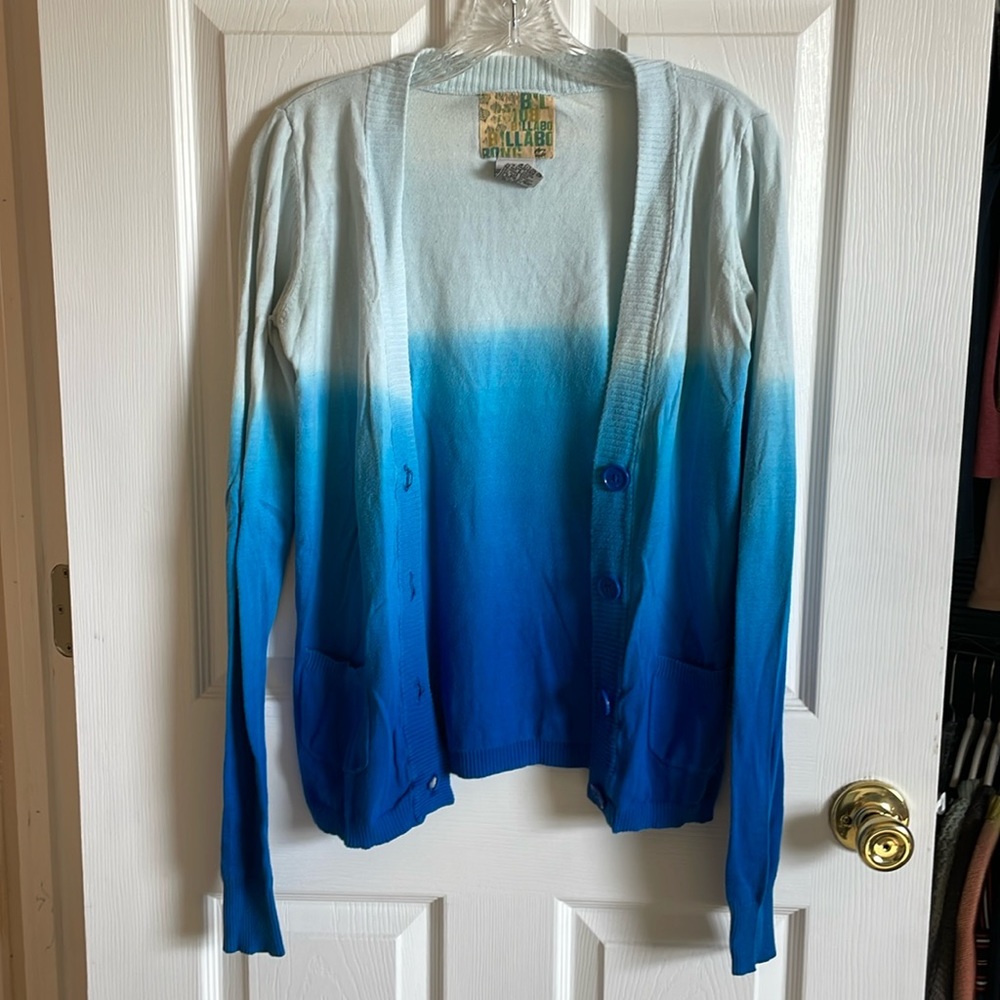 Blue Gradient Cardigan